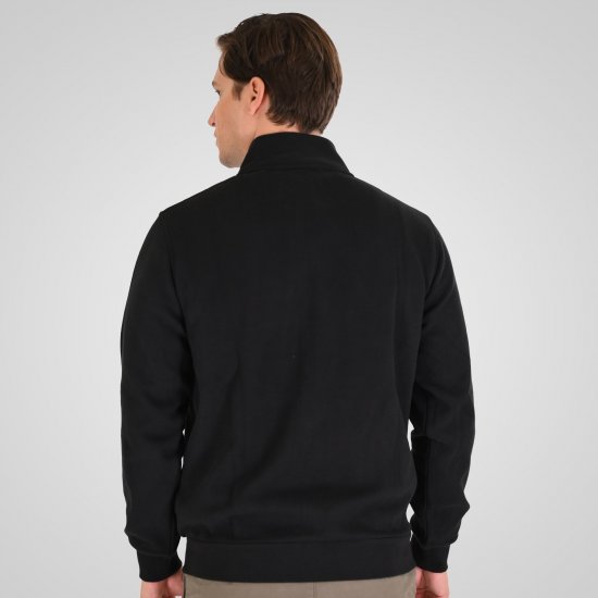 Double Outfitters SEL-1168 Tõmblukuga dressipluus Must - Sviitrid ja dressipluusid - Meeste suured kapuutsiga jakid suurustes 2XL – 14XL