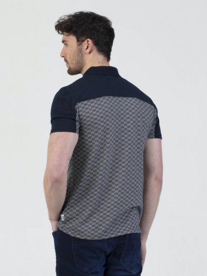 Mish Mash Doha Contrast Polo Navy - Polosärgid - Meeste suured polosärgid 2XL – 8XL