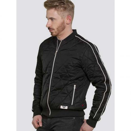 D555 Skipton Quilted Bomber Jacket Black - Jakid ja joped - Joped, suured suurused: 2XL – 12XL