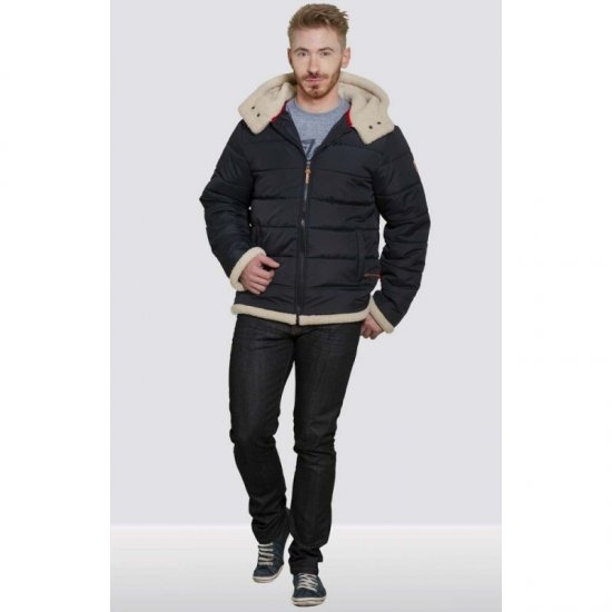 D555 Hudson Hooded Puffer Jacket Navy - Jakid ja joped - Joped, suured suurused: 2XL – 12XL