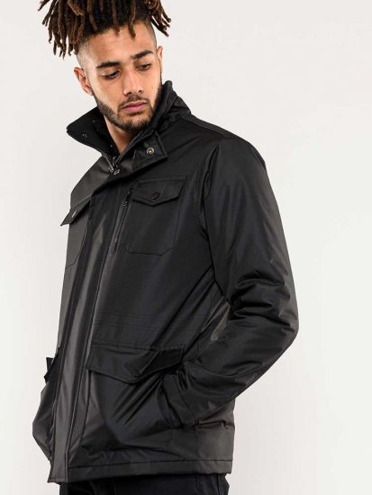 D555 Fargo Five Pocket Jacket With Ribbed Neck and Inner Quilting Black - Jakid ja joped - Joped, suured suurused: 2XL – 12XL