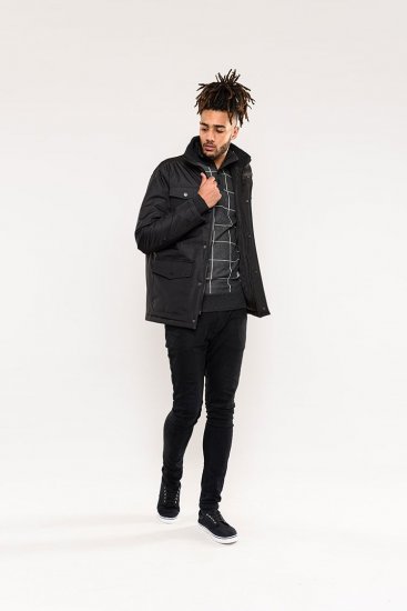 D555 Fargo Five Pocket Jacket With Ribbed Neck and Inner Quilting Black - Jakid ja joped - Joped, suured suurused: 2XL – 12XL