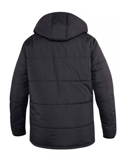 D555 Lonsdale Parka Style Jacket With Embroidery Patch On Sleeve Black - Jakid ja joped - Joped, suured suurused: 2XL – 12XL