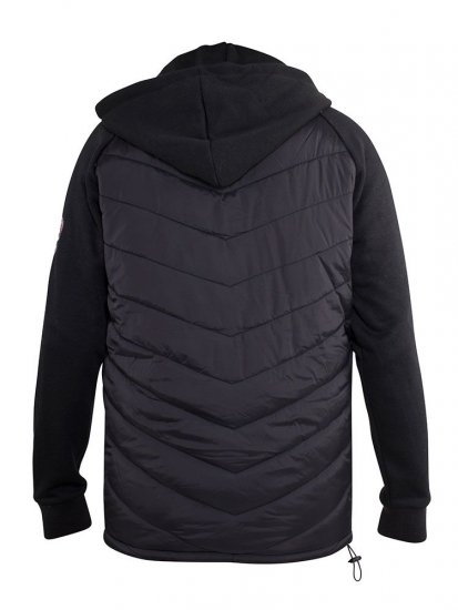D555 Thorpe Hooded Quilted Jacket With Fleece Sleeves And Removable Fleece Hood - Jakid ja joped - Joped, suured suurused: 2XL – 12XL