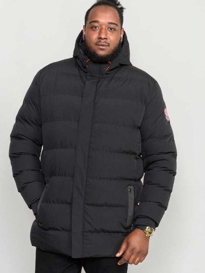 D555 Grove Quilted Parka Jacket Black - Jakid ja joped - Joped, suured suurused: 2XL – 12XL