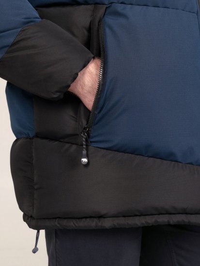 D555 Hank Ripstop Contrast Panelled Padded Hooded Jacket Tumesinine - Jakid ja joped - Joped, suured suurused: 2XL – 12XL