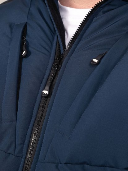 D555 Hank Ripstop Contrast Panelled Padded Hooded Jacket Tumesinine - Jakid ja joped - Joped, suured suurused: 2XL – 12XL