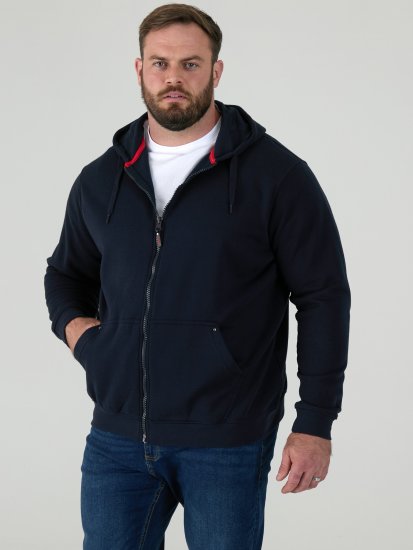 D555 Cantor Dressipluus Kapuutsiga Must - Sviitrid ja dressipluusid - Meeste suured kapuutsiga jakid suurustes 2XL – 14XL