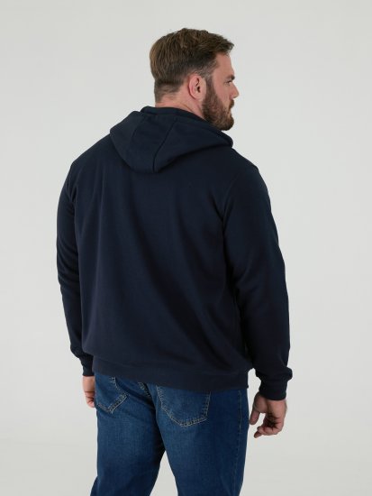 D555 Cantor Dressipluus Kapuutsiga Tumesinine - Sviitrid ja dressipluusid - Meeste suured kapuutsiga jakid suurustes 2XL – 14XL