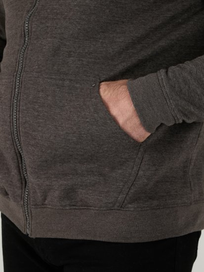 D555 Cantor Dressipluus Kapuutsiga Hall - Sviitrid ja dressipluusid - Meeste suured kapuutsiga jakid suurustes 2XL – 14XL