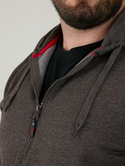 D555 Cantor Dressipluus Kapuutsiga Hall - Sviitrid ja dressipluusid - Meeste suured kapuutsiga jakid suurustes 2XL – 14XL