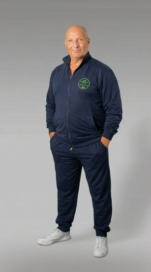 20 Nodi Ostro Stretch Fleece Cotton Tracksuit Navy - Dressid - Meeste dressid suured suurused