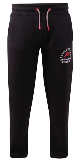 D555 Chilworth Open Hem Jogger Black - Dressipüksid ja -šortsid - Spordipüksid ja Lühikesed Spordipüksid