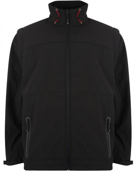 Kam Soft Shell Jacket Black - Jakid & Vihmariided - Joped, suured suurused: 2XL – 8XL