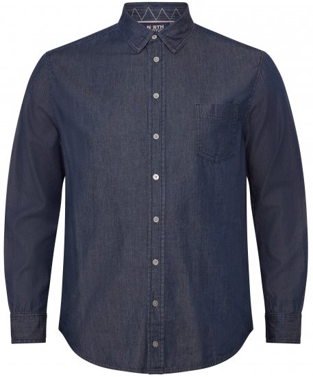 North Latitude 53139 teksasärk sinine - Särgid - Meeste suured särgid 2XL – 8XL