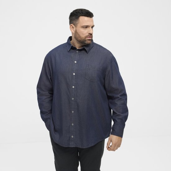 North Latitude 53139 teksasärk sinine - Särgid - Meeste suured särgid 2XL – 8XL