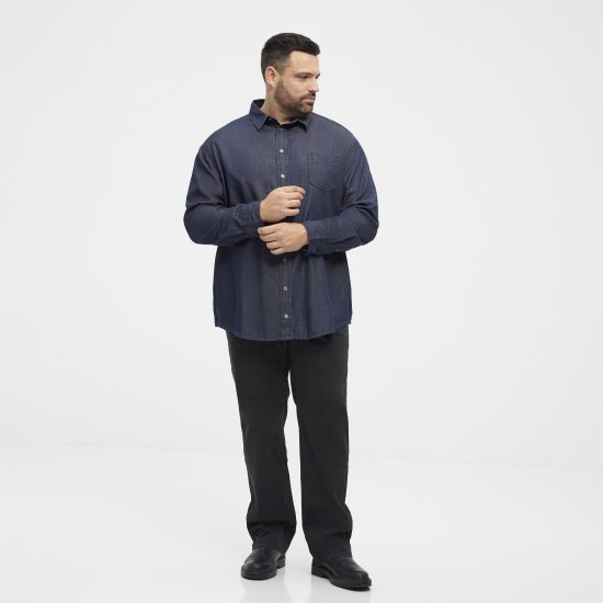 North Latitude 53139 teksasärk sinine - Särgid - Meeste suured särgid 2XL – 8XL