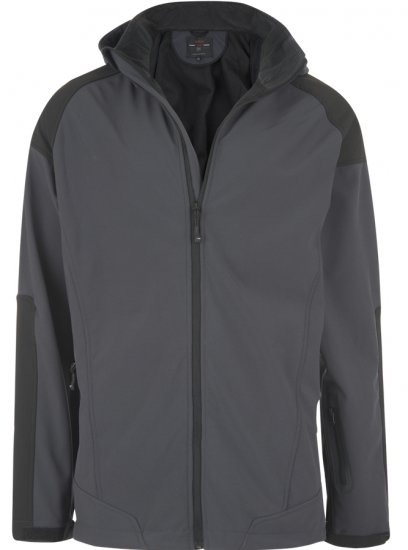 Kam Soft Shell Hood Jacket Charcoal - Jakid - Joped, suured suurused: 2XL – 12XL