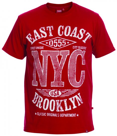 D555 Riga Tee + Shirt - Särgid - Meeste suured särgid 2XL – 8XL