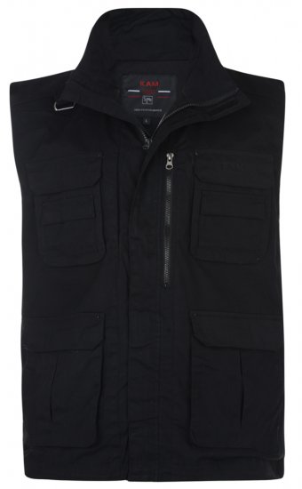Kam Jeans Action Vest Black - Jakid & Vihmariided - Joped, suured suurused: 2XL – 12XL