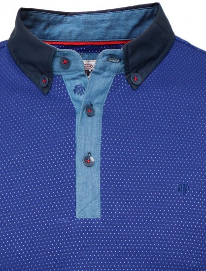 Mish Mash Balham Navy - Polosärgid - Meeste suured polosärgid 2XL – 8XL