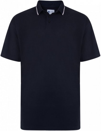 Kam Jeans White Tip Polo - Polosärgid - Meeste suured polosärgid 2XL – 8XL
