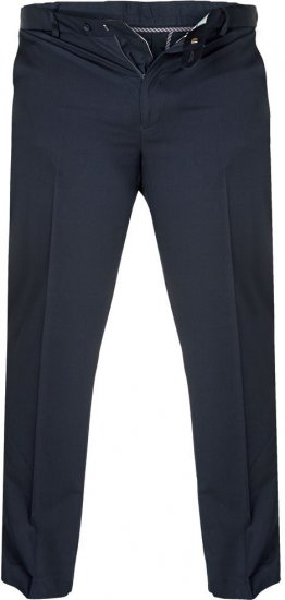 D555 Bruno Stretch Chino pants with Extenda Waist Indigo Blue - Teksad ja Püksid - Meeste suured teksad W40 – W70