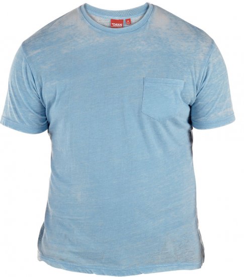 D555 Mavi T-shirt Blue with Pocket - T-särgid - Suured T-särgid 2XL – 14XL