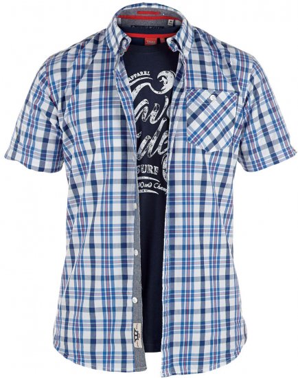 D555 Clifton Tee+Shirt - Särgid - Meeste suured särgid 2XL – 8XL