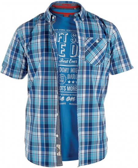 D555 Pearce Tee+Shirt - Särgid - Meeste suured särgid 2XL – 8XL