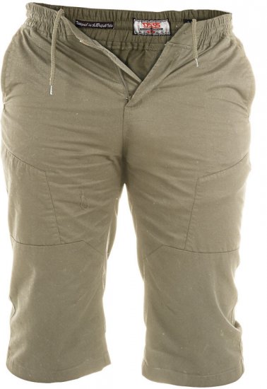 D555 Jefferson Long Length Cotton Short Khaki - Lühikesed Püksid - Lühikesed Püksid suured suurused: W40-W60