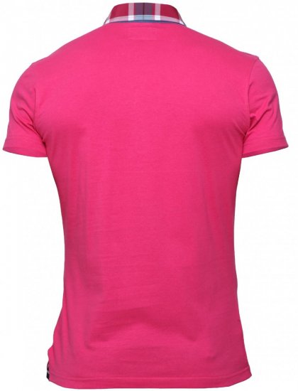 Mish Mash Polo Vinny Pink - Polosärgid - Meeste suured polosärgid 2XL – 8XL
