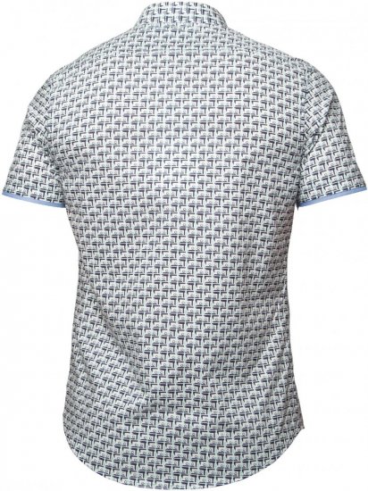 Mish Mash Tadley Mint-Navy - Särgid - Meeste suured särgid 2XL – 8XL