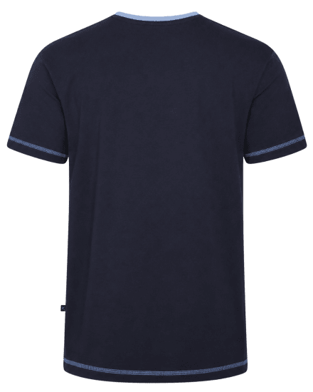 Kam Jeans 5780 Cut And Sew Panel T-Shirt Navy - T-särgid - Suured T-särgid 2XL – 14XL