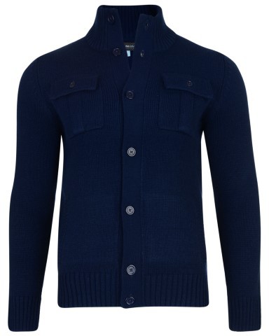 Kam Jeans Button Thru Knit Cardigan Navy - Sviitrid ja Dressipluusid - Meeste suured kapuutsiga jakid suurustes 2XL – 14XL