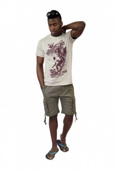 D555 CLAYTON Honolua Bay T-shirt White Marl - T-särgid - Suured T-särgid 2XL – 14XL