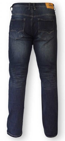 D555 BOURNE Tapered Dark Vintage Stretch Jeans - Teksad ja püksid - Meeste suured teksad W40 – W70