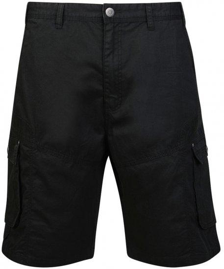 Motley Denim Kargo Lühikesed Püksid Must - Lühikesed Püksid - Lühikesed Püksid suured suurused: W40-W60