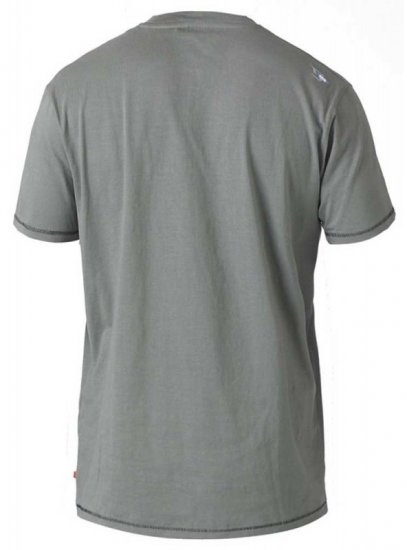 D555 OAKLEY LA Geometric Print Crew Neck T-Shirt Khaki - T-särgid - Suured T-särgid 2XL – 14XL