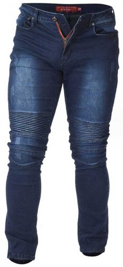 D555 Troy Tapered Fit Biker Jeans - Teksad ja Püksid - Meeste suured teksad W40 – W70