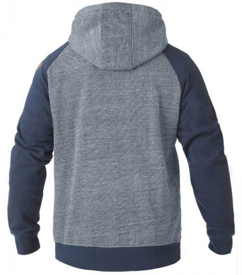 D555 Cristiano Hoodie Blue/Navy - Sviitrid ja dressipluusid - Meeste suured kapuutsiga jakid suurustes 2XL – 14XL