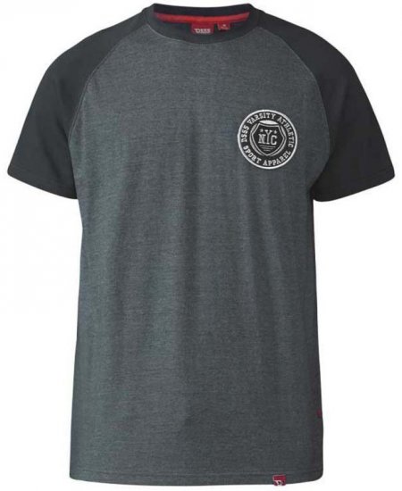 D555 Spencer T-shirt Charcoal - T-särgid - Suured T-särgid 2XL – 14XL