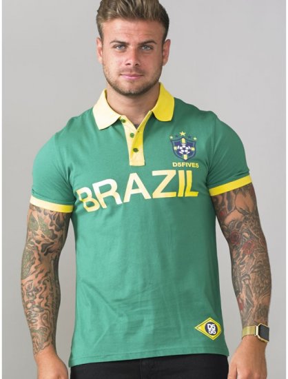 D555 Silva Polo Green - Polosärgid - Meeste suured polosärgid 2XL – 8XL