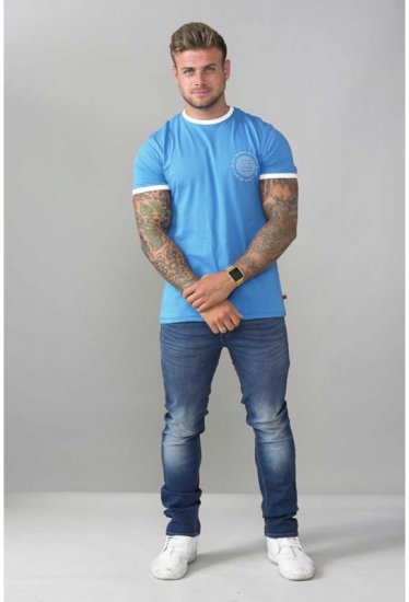 D555 Otis T-shirt Blue - T-särgid - Suured T-särgid 2XL – 14XL