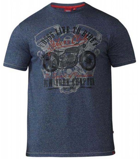 D555 Bradley T-shirt Blue - T-särgid - Suured T-särgid 2XL – 14XL