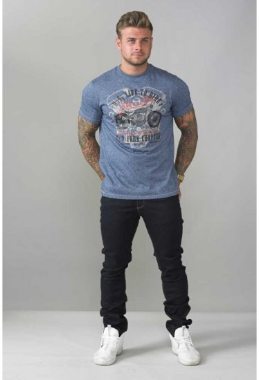 D555 Bradley T-shirt Blue - T-särgid - Suured T-särgid 2XL – 14XL