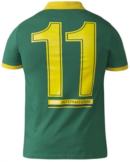 D555 Silva Polo Green - Polosärgid - Meeste suured polosärgid 2XL – 8XL