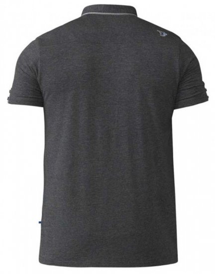 D555 Hogan Polo Charcoal - Polosärgid - Meeste suured polosärgid 2XL – 8XL