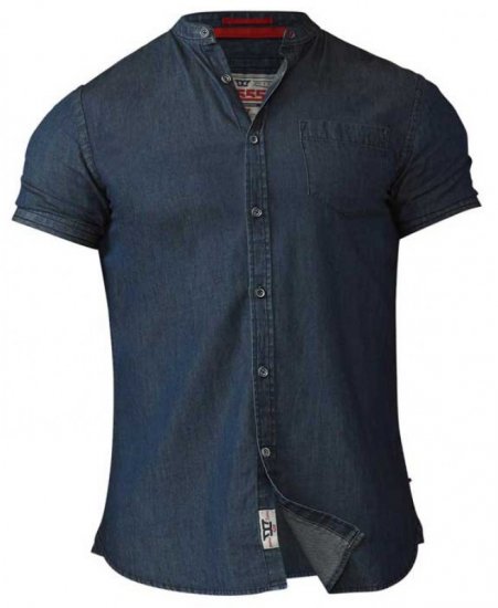 D555 Astra Short Sleeve Denim Shirt - Särgid - Meeste suured särgid 2XL – 8XL