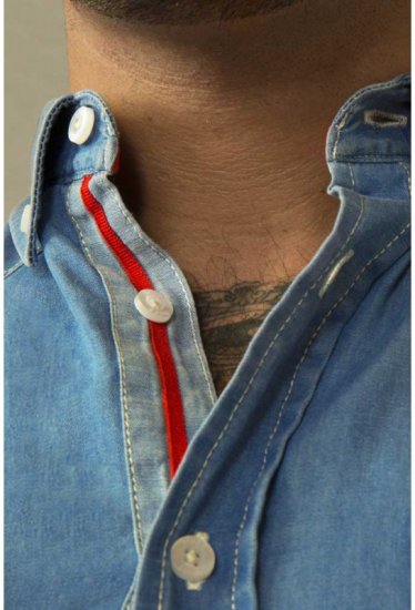 D555 Nathan Short Sleeve Shirt Blue - Särgid - Meeste suured särgid 2XL – 8XL